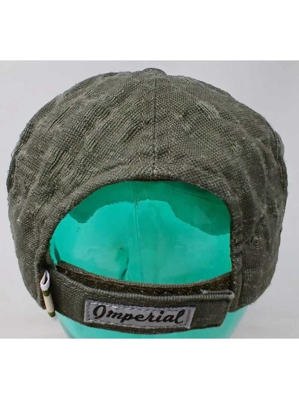 Royal Links Las Vegas Green & Beige Distressed Golf Hat Imperial Adj Strap #D-15
